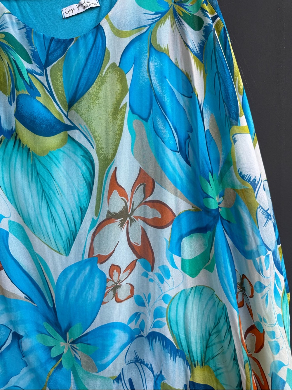 Gigi moda Vibrant floral Kaftan made in Italy - Picture 2 of 7